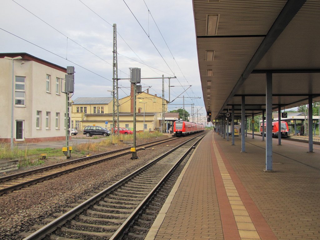 Gleis 1 und 2 in Gotha; 08.08.2010