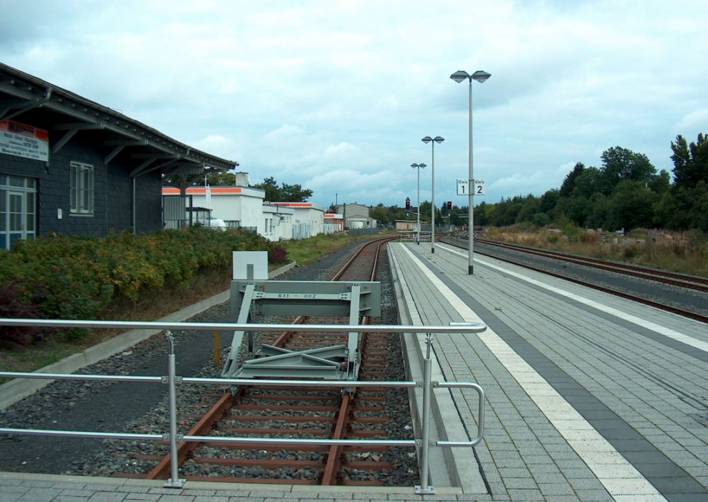 Gleis 1 in Neuhaus am Rennweg; 20.09.2008