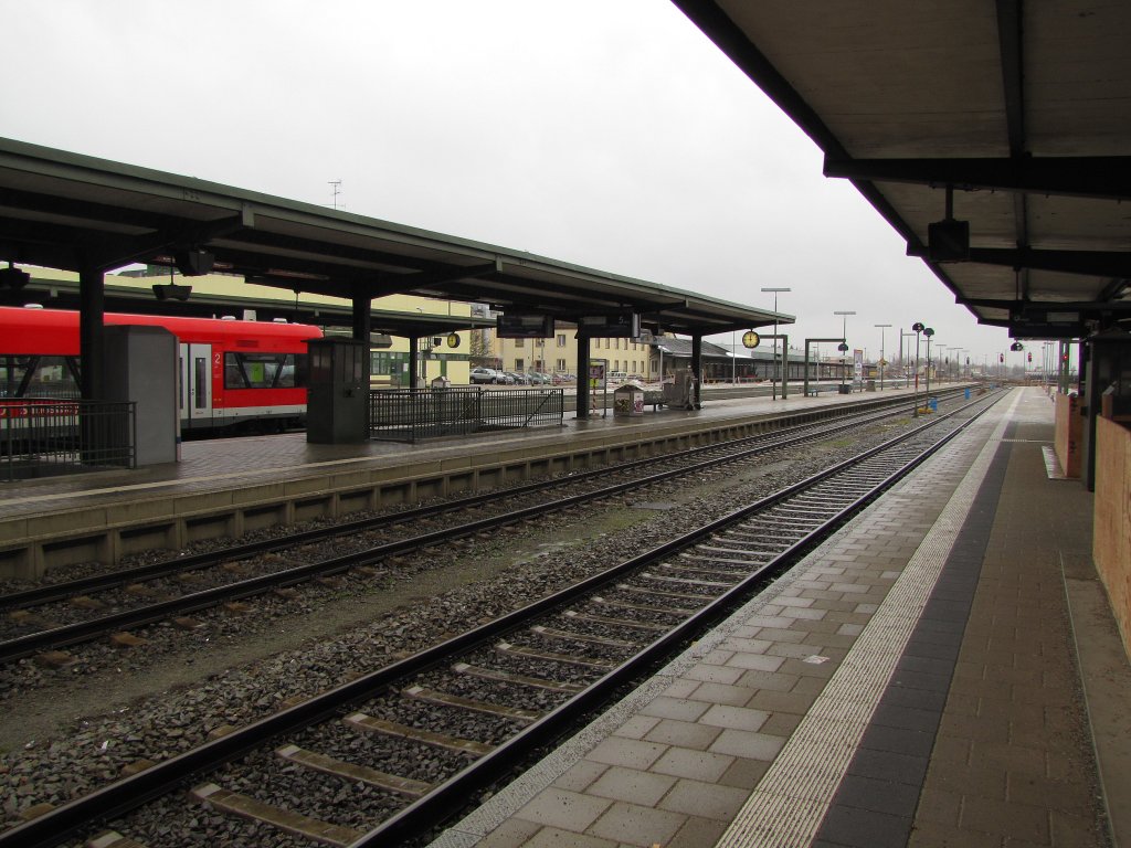 Gleis 5 und 6 in Mhldorf (Oberbay); 13.01.2011