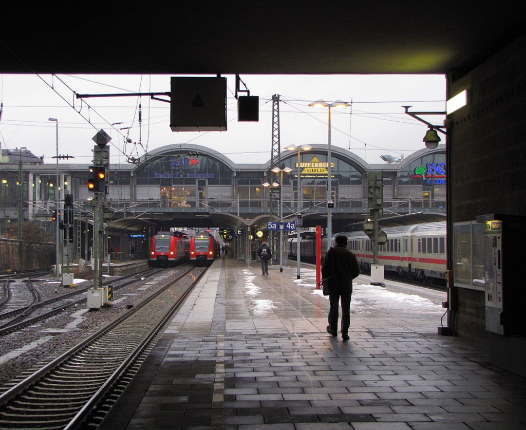 Gleis 5a in Mainz Hbf; 03.02.2010