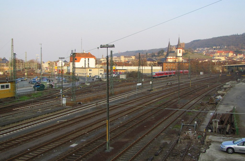 Gleisanlagen in Bingen (Rhein) Hbf; 23.03.2010