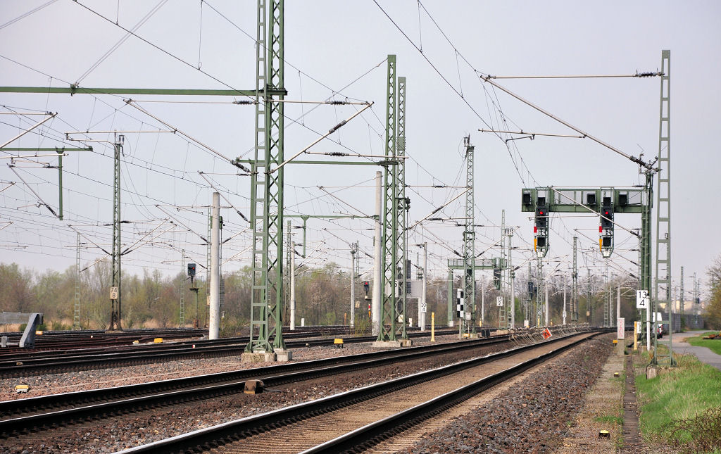 Gleisanlagen in der Nhe von Troisdorf-Spich - 07.04.2010