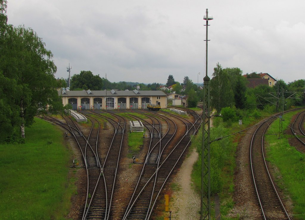 Gleisanlanlagen der Est Freilassing; 27.05.2011