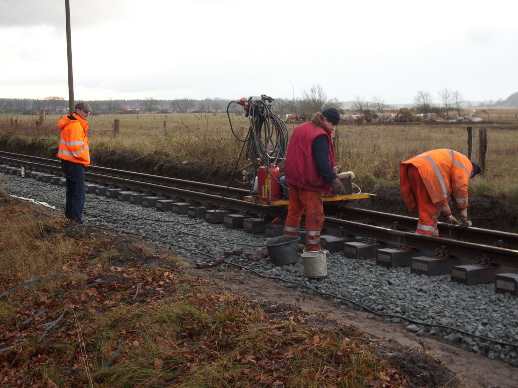 Gleisbauarbeiten auch am 3.Advent zwischen Sellin Ost und Baabe.