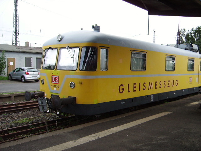 Gleismesszug am 28.08.10 in Hanau Hbf. 