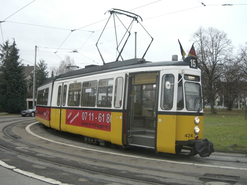 GT 4 - 424 in Stammheim am 01.12.2007
