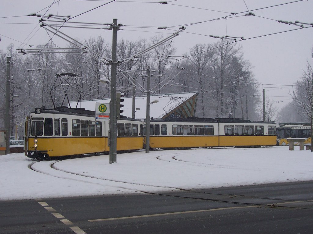 GT 4 - 430 an der Ruhbank am 04.03.2006