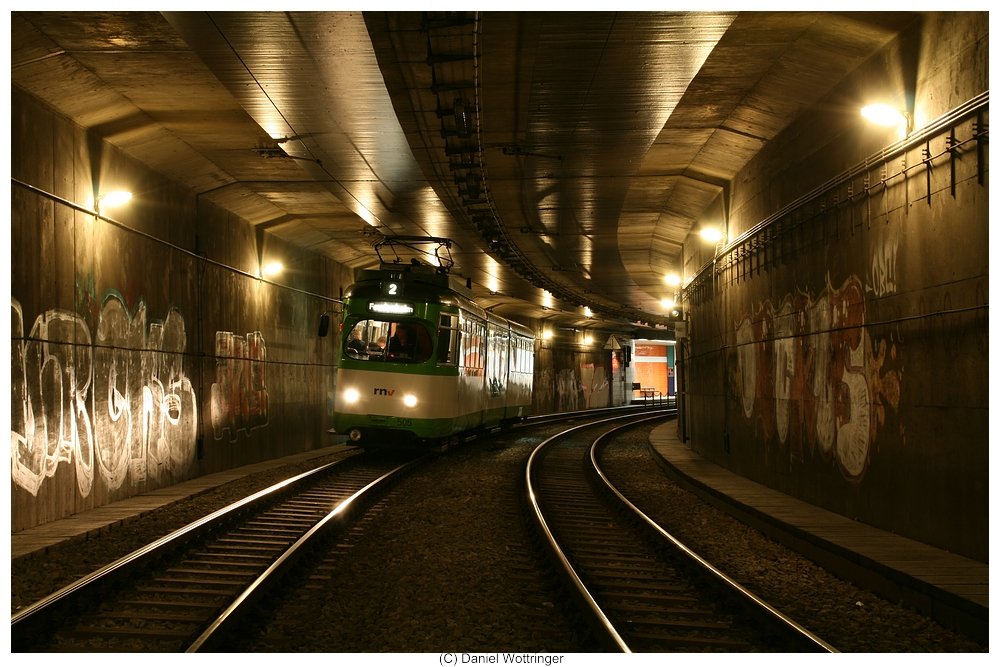 Gt 505 in der Nacht vom 07. auf den 8. November im Dalbergtunnel, bei Sonderfahrt fotografiert.