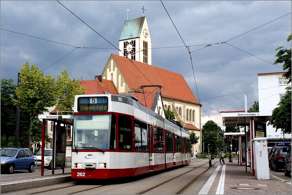 GT8Z 262 an der (H) Scherrerplatz (22. Juni 2010)