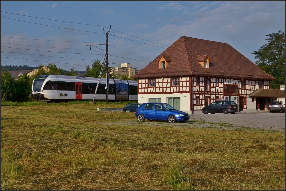GTW vor der Remise in Tägerwilen. August 2010.