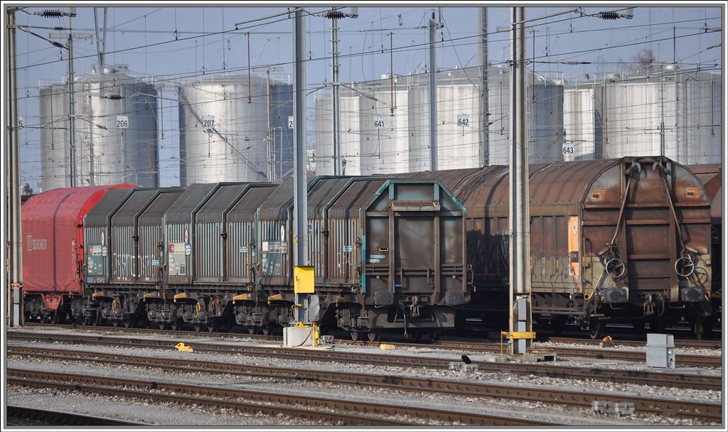 Gterwagen in Buchs SG. (28.02.2013)