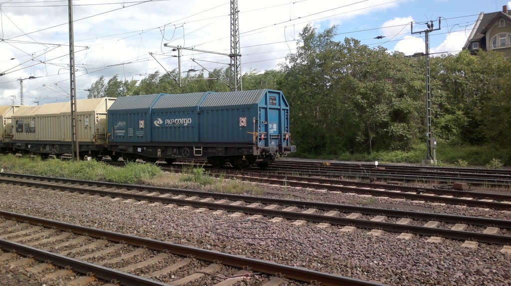 Gterwagen von PKP-Cargo am Zugschluss in Lehrte, am 15.05.2011.