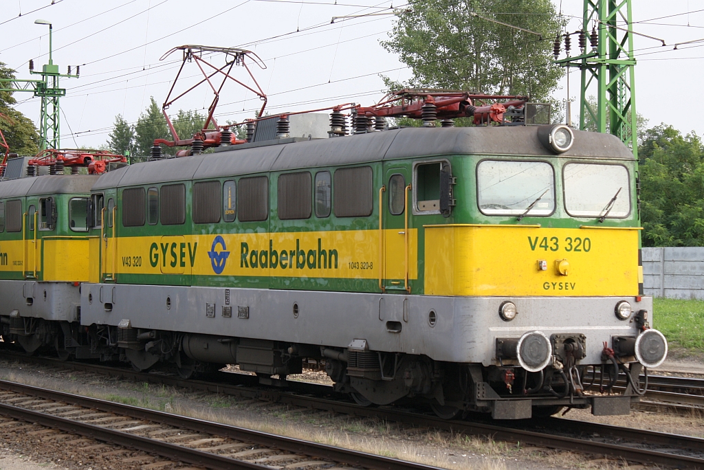 GySEV V43 320 am 13.August 2010 in Sopron.