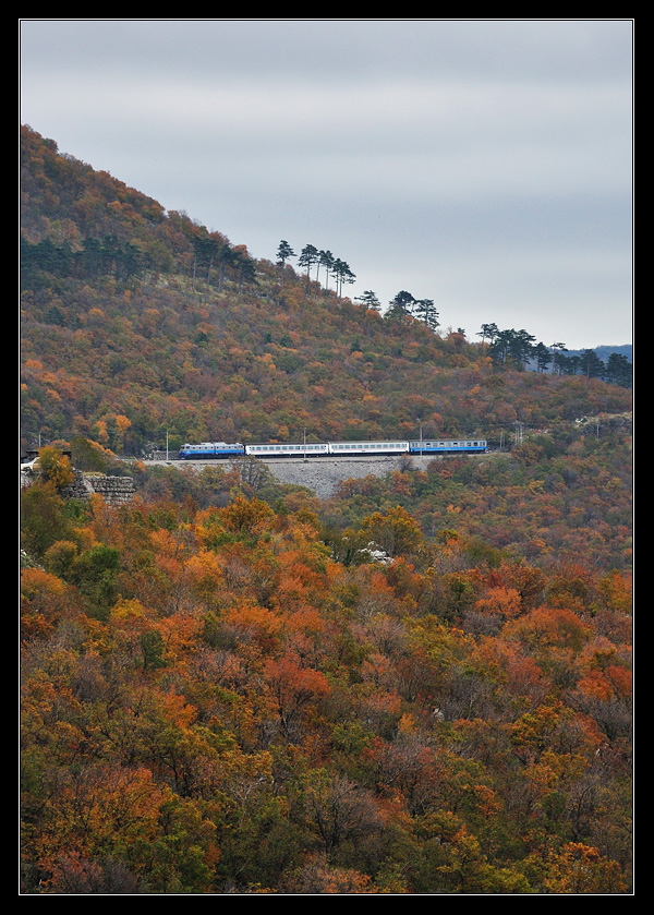 H 1061-005 in Meja. Auf dem Bild erkennt man auch die berreste einer Drehscheibe im Bahnhof Meja(30.10.2010).