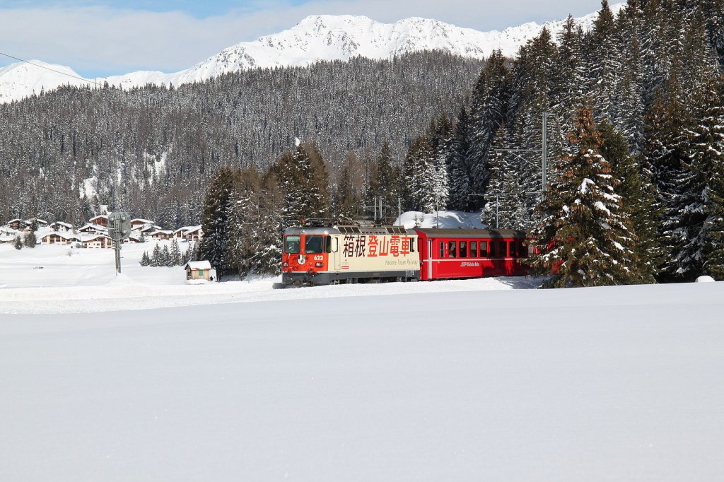  Hakone Tozan  Lok mit Sportzug Klosters-Davos-Klosters bei Davos Stilli.17.02.12

