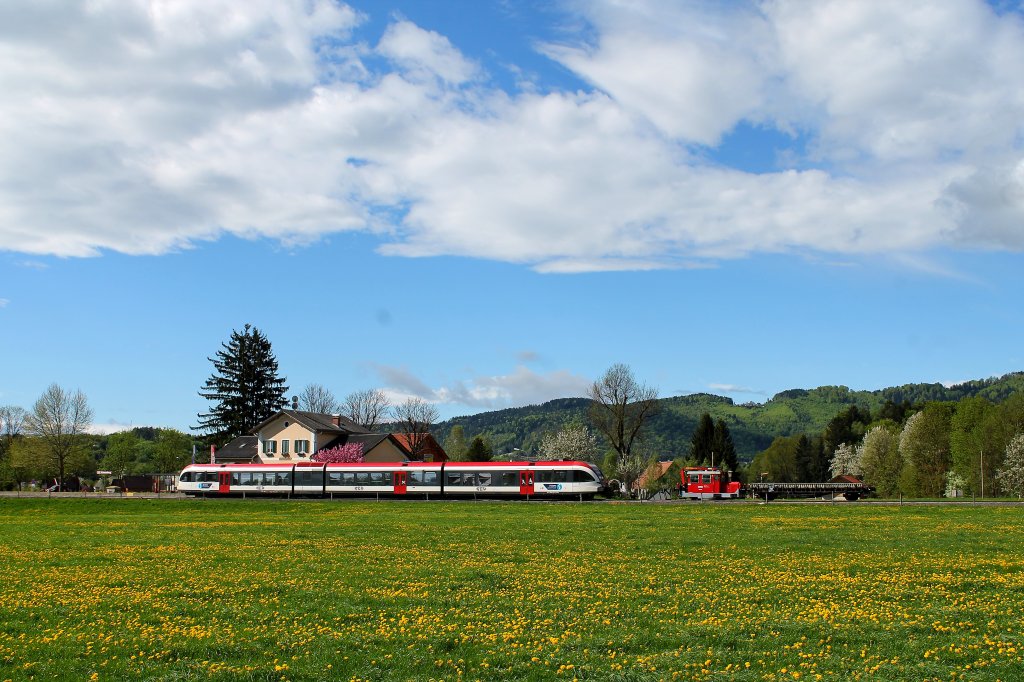 Halte und Ladestelle Schwanberg am 28.April 2013