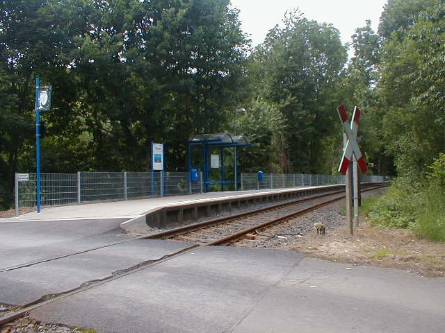 Haltepunkt Zerkall im Sommer 2007