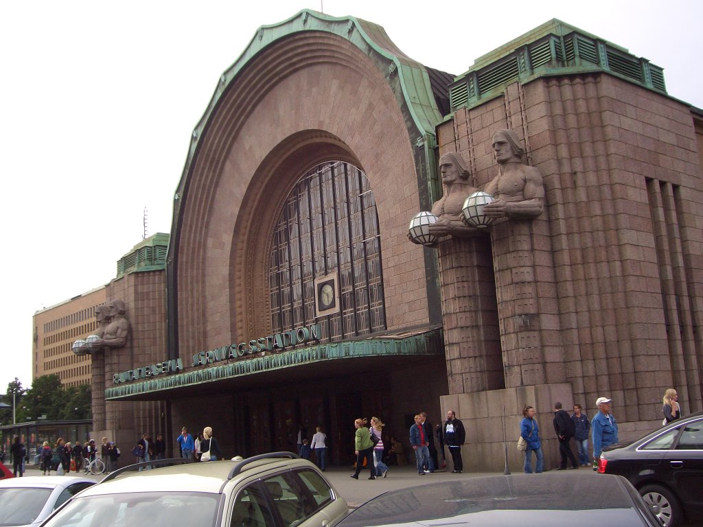 Hauptbahnhof Helsinki, aufgenommen am 07.08.2008