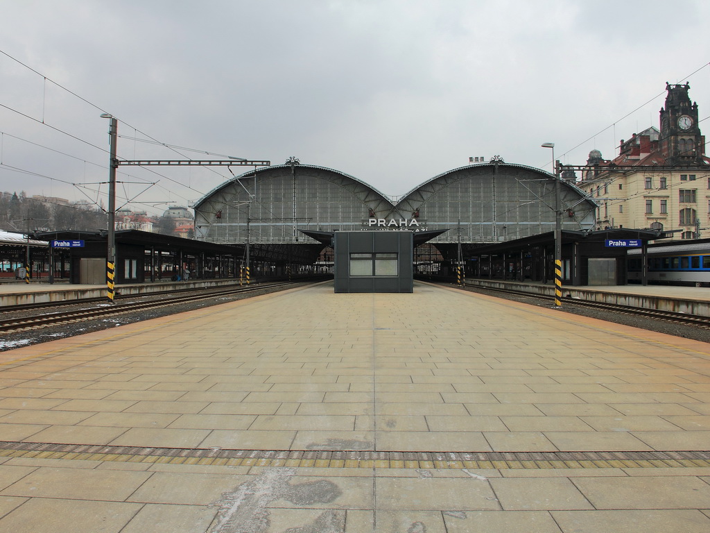 Hauptbahnhof Prag am 18. Februar 2013.