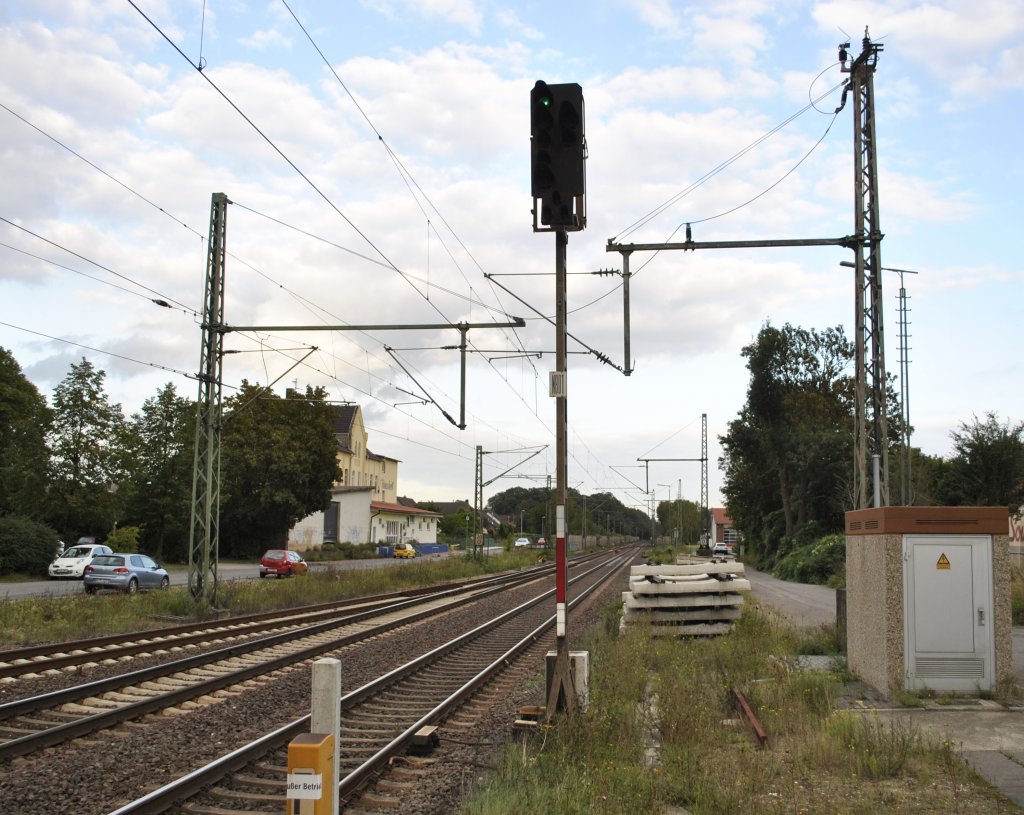 Hauptsignal bei Hmelerwald, zeigt grn. Foto am 15.09.2011