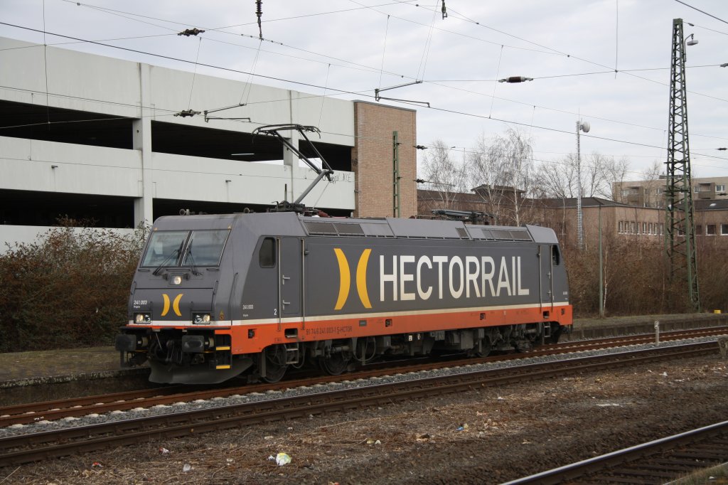 Hectorrail 241 003-1 (Organa) am 20.03.10 im Krefelder Hauptbahnhof.