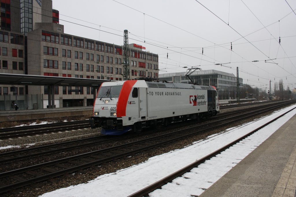 Heimeranplatz in M�nchen: 185 665-7 am 05.02.10 