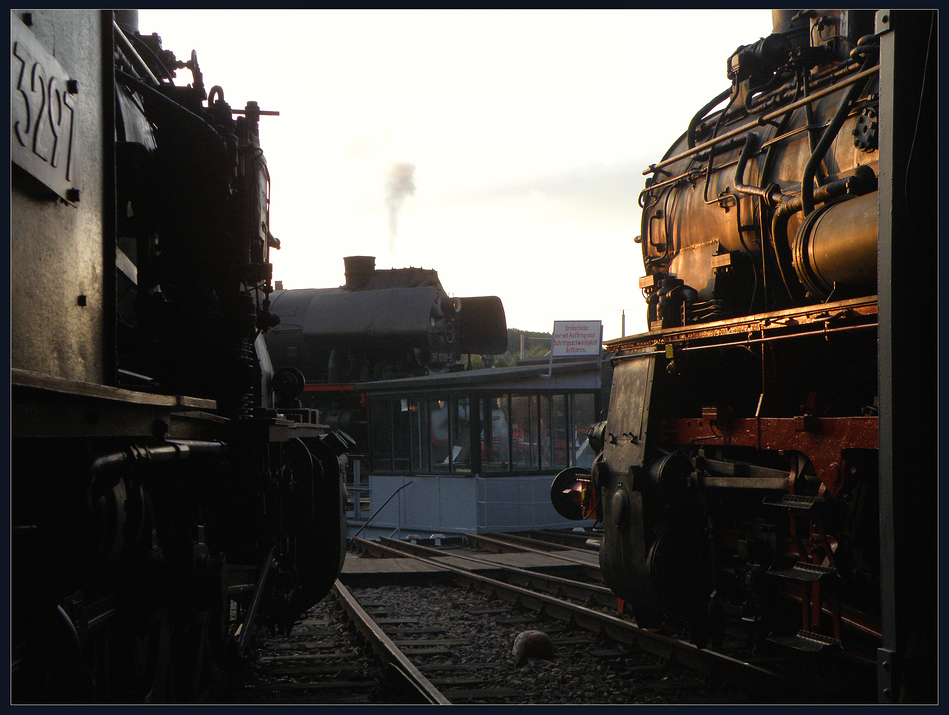 Heizhausfest in Chemnitz, 2011, Baureihen 57, 58, 23.10,
 