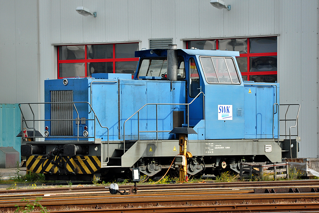 Henschel Rangierlok der SWK (Städtische Werke Krefeld AG) in Brühl ...
