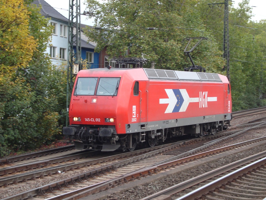 HGK 145-cl 012 Kommt als LZ durch Kln West nach norden. 22-10-10