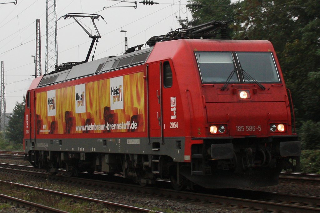 HGK 185 586 (2054) Die Heizprofis am 12.10.10 in Ratingen-Lintorf