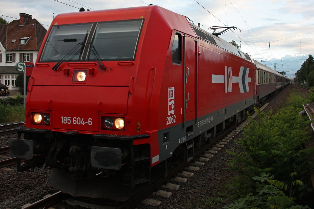 HGK 185 604-6(2062)am 26.9.10 mit Sonderzug in Dsseldorf-Angermund