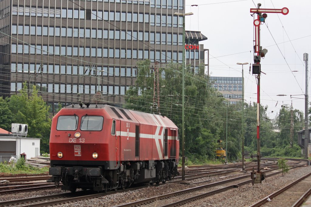 HGK DE 13 am 27.6.12 als Lz in Dsseldorf-Rath.