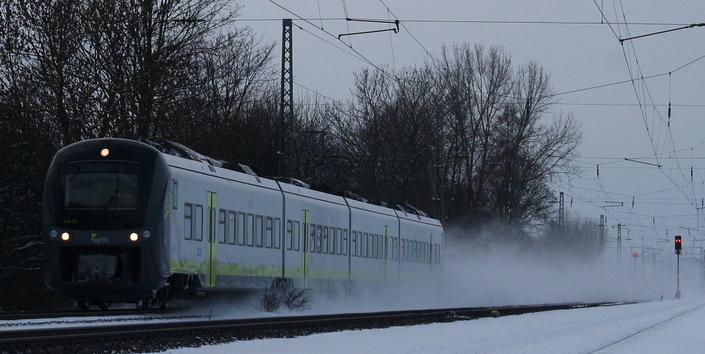 Hier 440 101 agilis in Mangolding am 16.12.2010