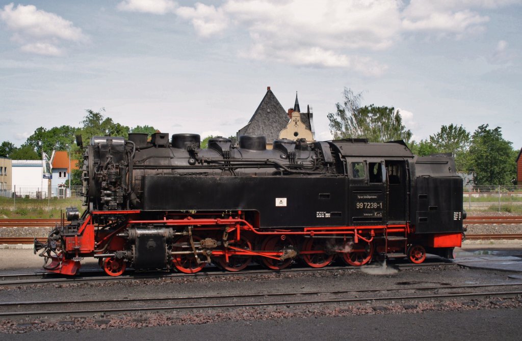 Hier 99 7238-1, diese Lok stand am 23.5.2011 in Wernigerode.