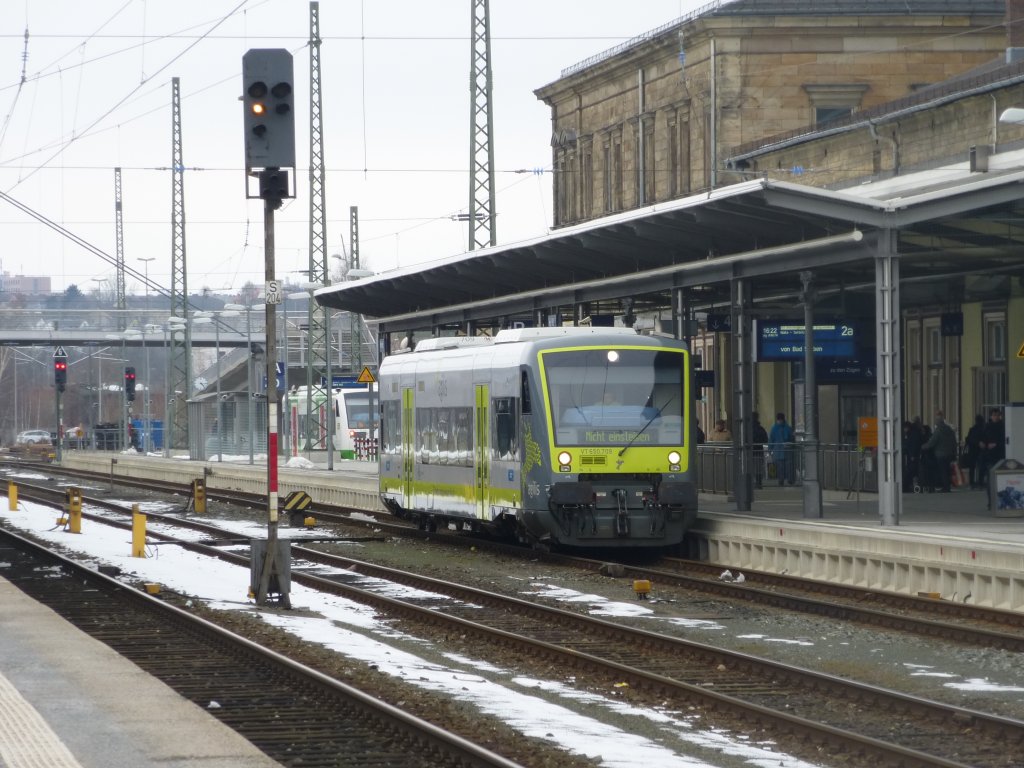 Hier ein AGILIS-Triebwagen am 22.03.13 im Hofer HBF.