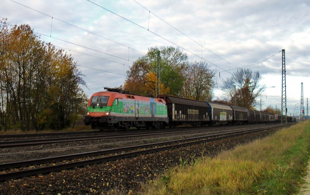 Hier fhrt die sos kinderdorf am 05.11.09 durch mangolding. 