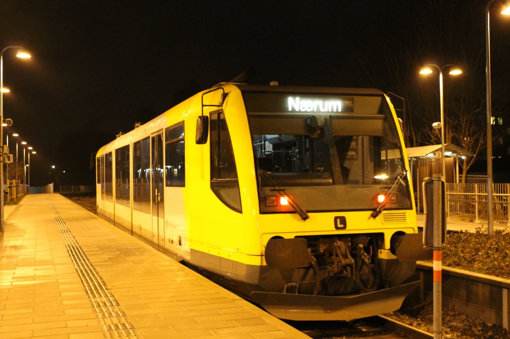 Hier Lokalbanen Lm22 am Jgersborg Bahnhof 01-01-12