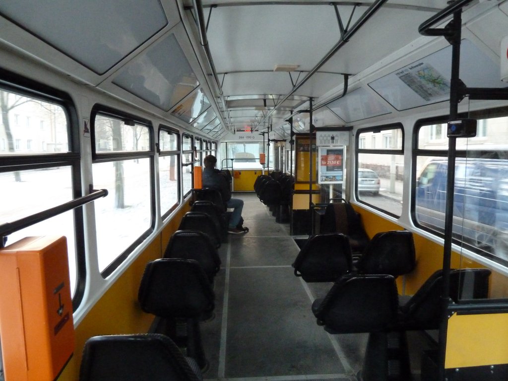 Hier ist mal wieder ein Tatra Wagen von Innen zu sehen. 31.01.2011