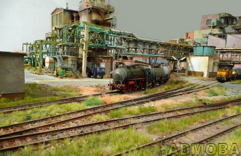 Hier meine Industrieanlage der Chemischen Werke Gerbisbach in 1:87 (HO).
Weitläufige Gleisanlagen prägen den Standort.