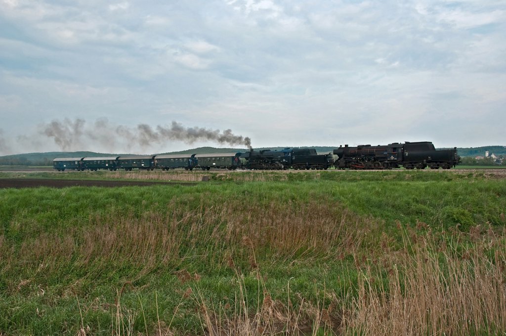 Hier noch ein Foto von der Rckfahrt des SREX 16173 aus Ernstbrunn, mit Tender voraus, aber bei etwas besserem Wetter. Die Aufnahme entstand am 02.05.2010 kurz vor Stetten.
