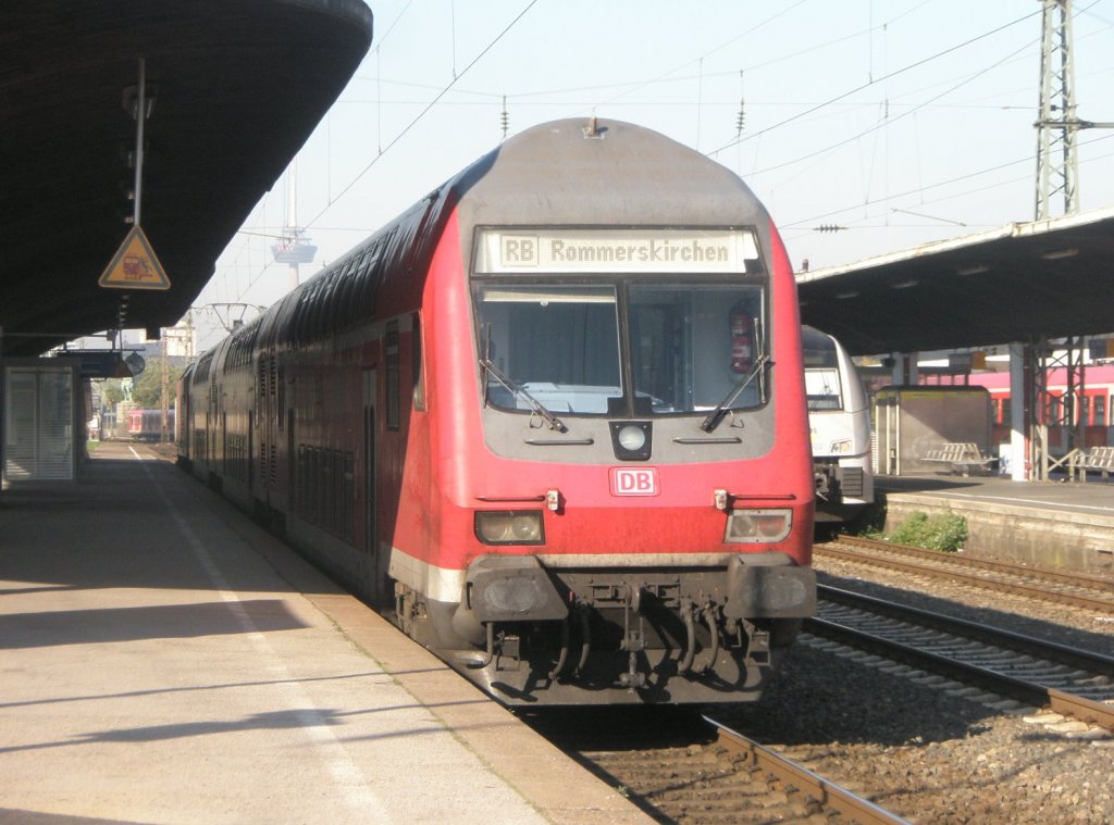 Hier eine RB27 von Koblenz Hbf. nach Rommerskirchen, dieser Zug stand am 14.10.2010 in Kln Messe/Deutz.