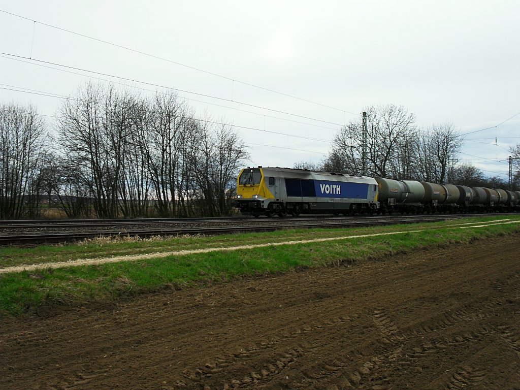 Hier ist die Voith Maxima 40 CC in Mangolding.Am 05.04.2010 .