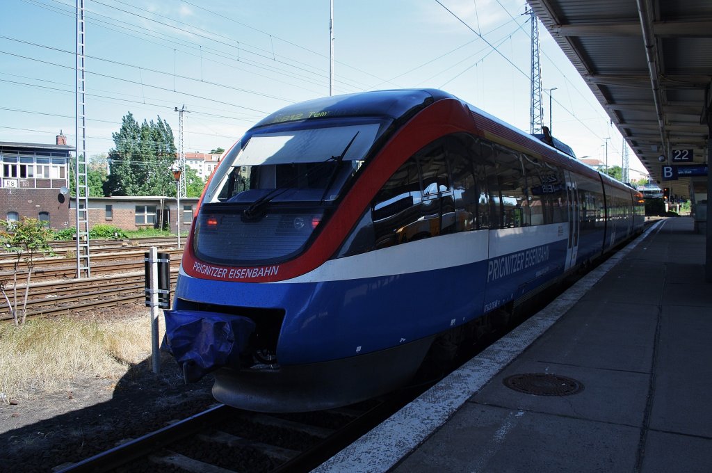 Hier VT643.06 als eine RB12 (PEG79714) von Berlin Lichtenberg nach Templin Stadt, dieser Triebzug stand am 26.5.2012 in Berlin Lichtenberg. 