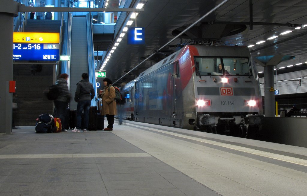 Highlight Nummer 1 des 13.02. war 101 144 alias Hertha mit IC 2353 Richtung Eisenach. 