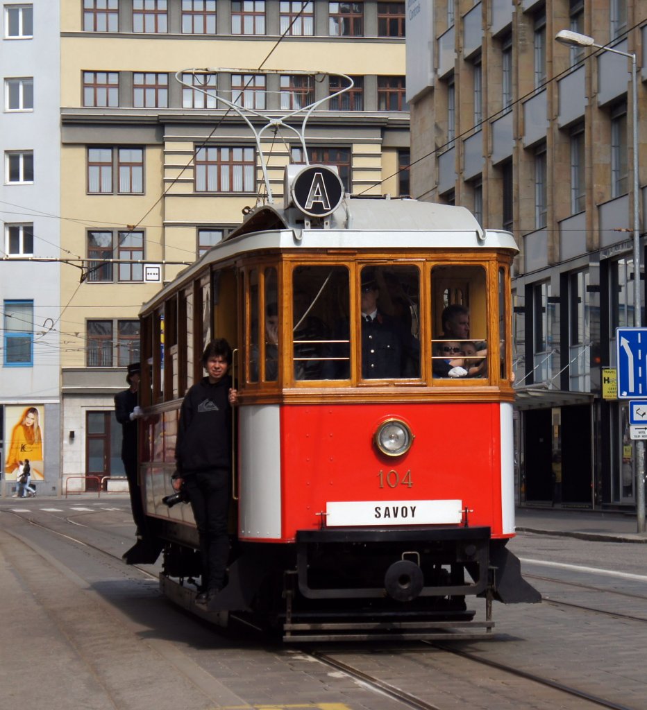 Historische Straenbahn Ganz #104,  Bratislava pre vetkch  20.04.2013