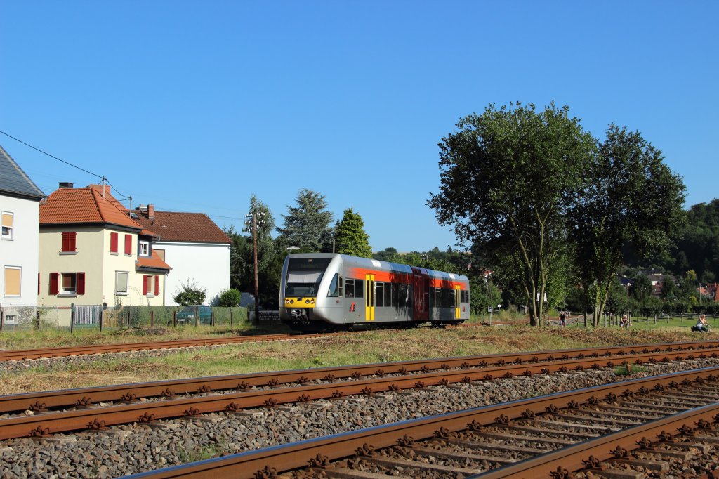 HLB 646 nach Gieen bei der Einfahrt in Glauburg-Stockheim am 01.08.2012