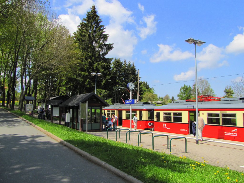 Hp Cursdorf, Endstation der Oberweibacher Bergbahn; 22.05.2010