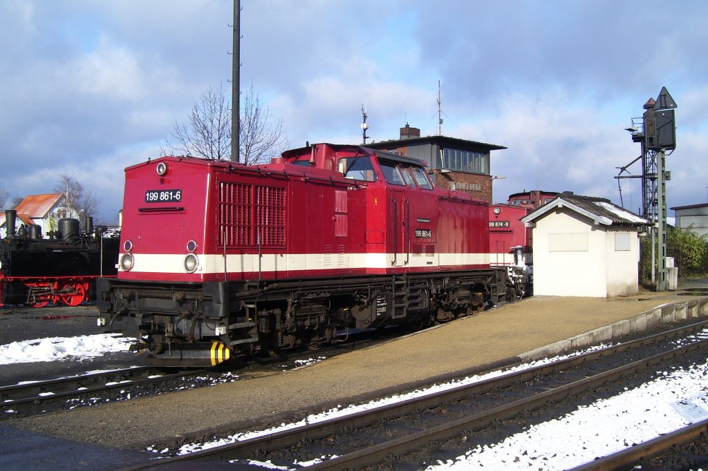 HSB 199 861-6 im Bw Wernigerode; 24.11.2010