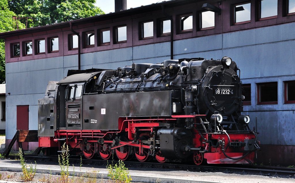 HSB 99 7232 vor dem Bw Wernigerode am 22.06.2010