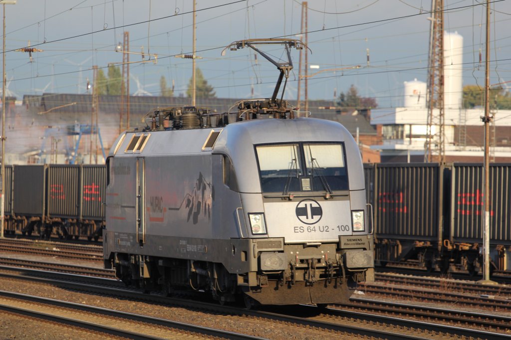 Hupac Taurus ES 62 U2-100 Lz am 04/10/12 aus Richtung Soest durch den Gbf Paderborn.
